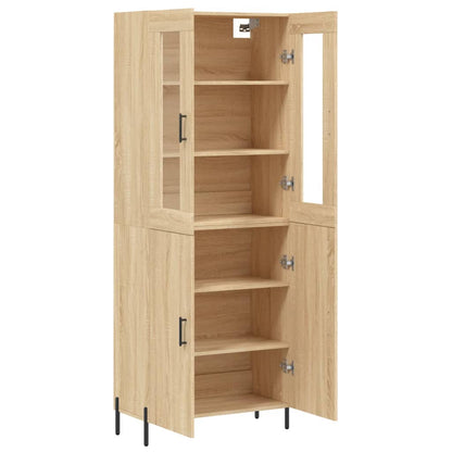 vidaXL Highboard Sonoma Oak 69,5x34x180 cm Engineered Wood