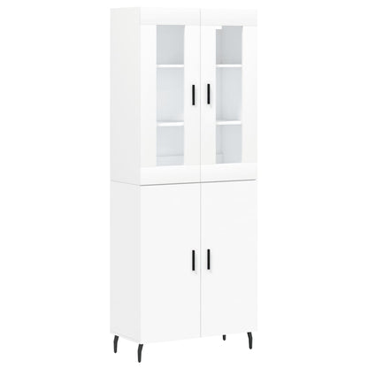 vidaXL Highboard White 69.5x34x180 cm Engineered Wood