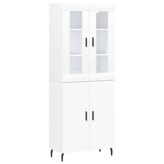vidaXL Highboard White 69.5x34x180 cm Engineered Wood