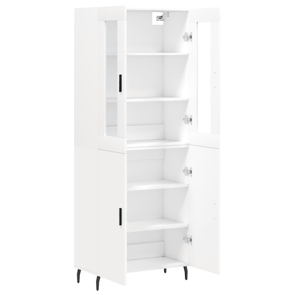 vidaXL Highboard White 69.5x34x180 cm Engineered Wood