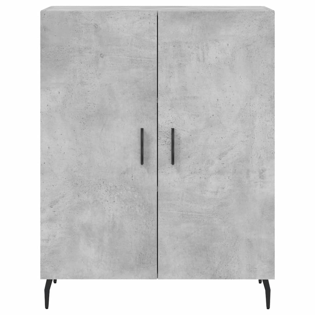vidaXL Highboard Concrete Grey 69,5x34x180 cm Engineered Wood