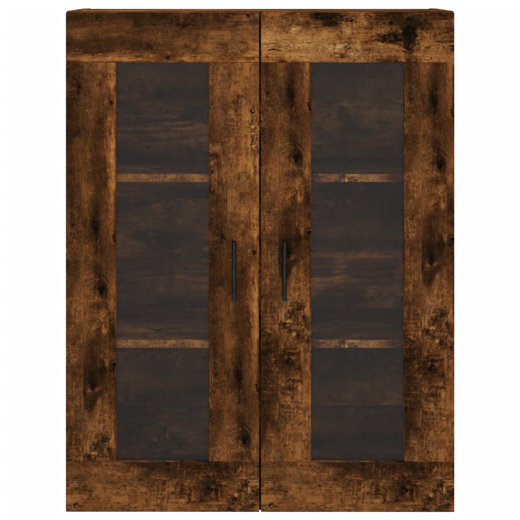 vidaXL Highboard Smoked Oak 69,5x34x180 cm Engineered Wood