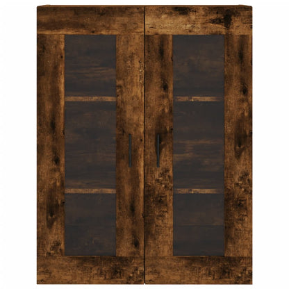 vidaXL Highboard Smoked Oak 69,5x34x180 cm Engineered Wood