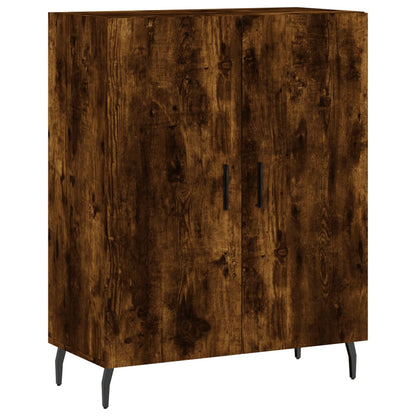 vidaXL Highboard Smoked Oak 69,5x34x180 cm Engineered Wood