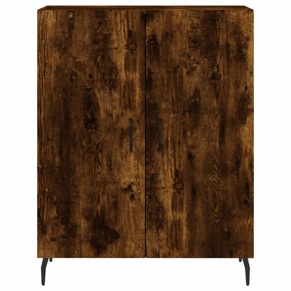 vidaXL Highboard Smoked Oak 69,5x34x180 cm Engineered Wood