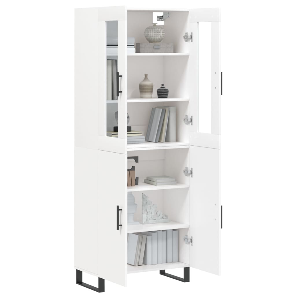 vidaXL Highboard White 69.5x34x180 cm Engineered Wood