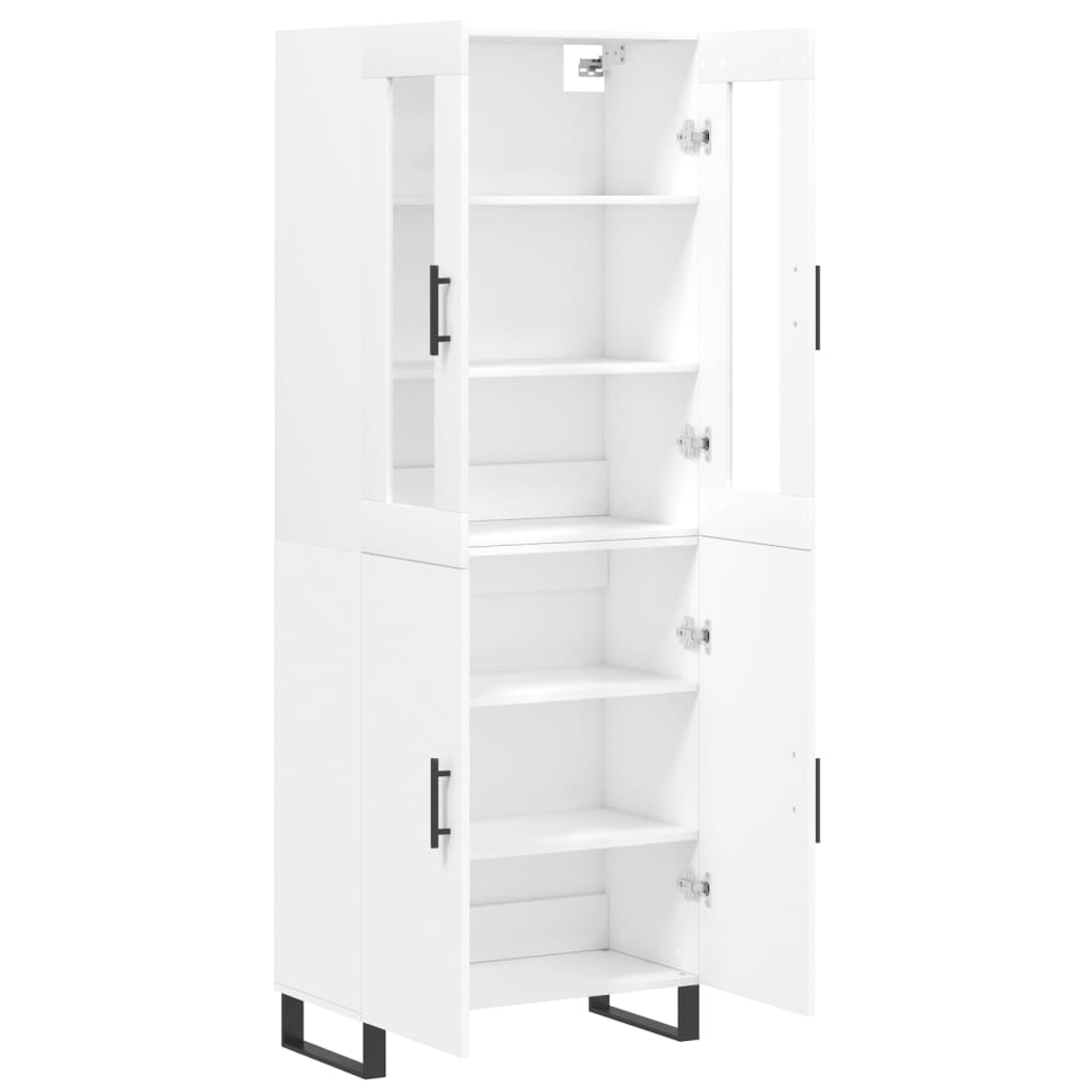 vidaXL Highboard White 69.5x34x180 cm Engineered Wood