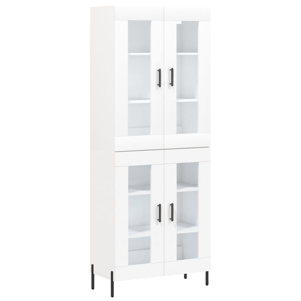 vidaXL Highboard White 69.5x34x180 cm Engineered Wood