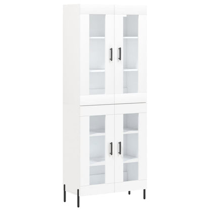 vidaXL Highboard White 69.5x34x180 cm Engineered Wood