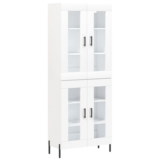 vidaXL Highboard White 69.5x34x180 cm Engineered Wood