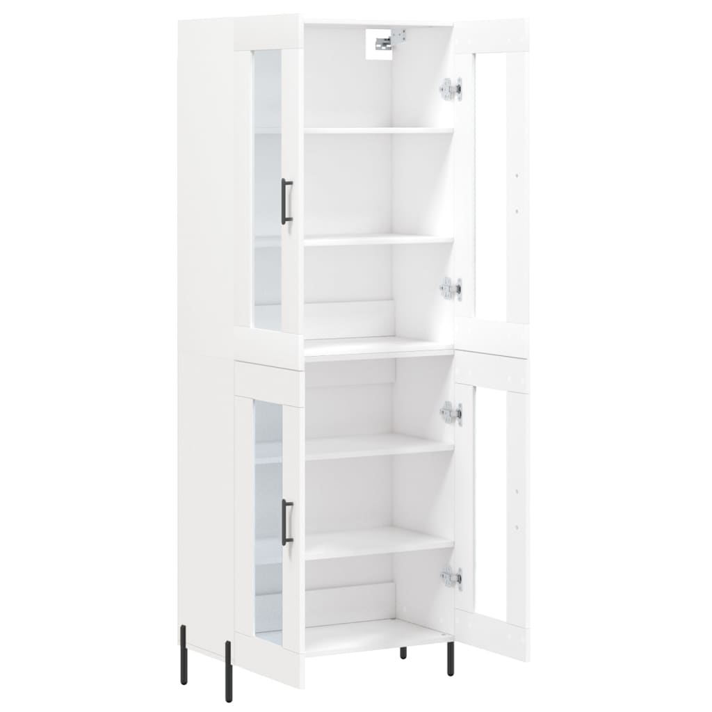 vidaXL Highboard White 69,5x34x180 cm Engineered Wood