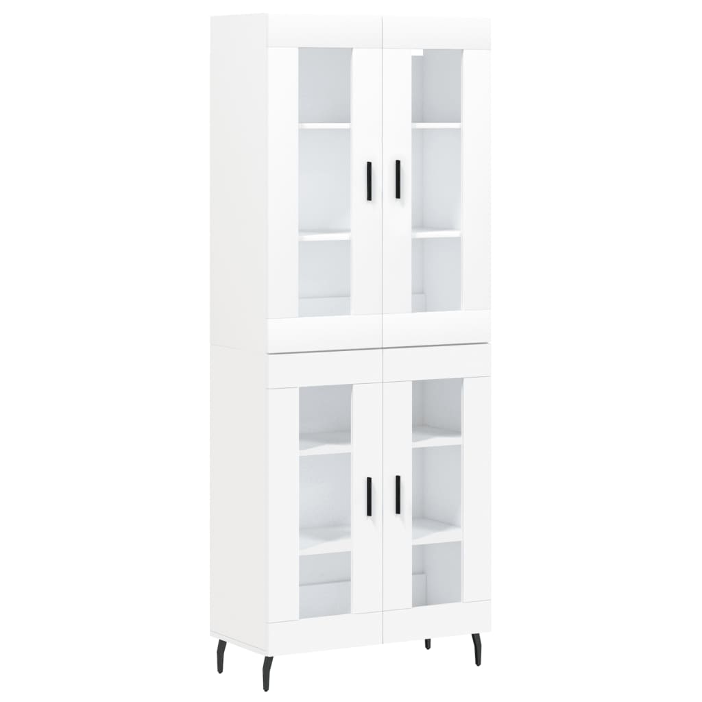 vidaXL Highboard White 69,5x34x180 cm Engineered Wood