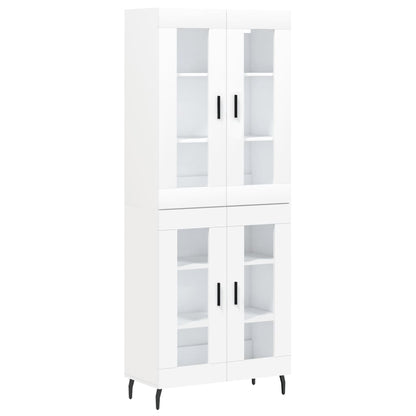 vidaXL Highboard White 69,5x34x180 cm Engineered Wood