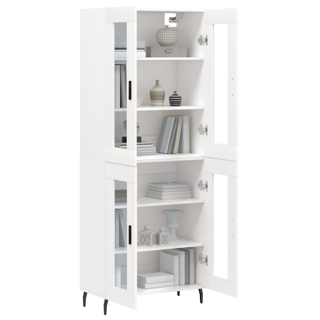 vidaXL Highboard White 69,5x34x180 cm Engineered Wood