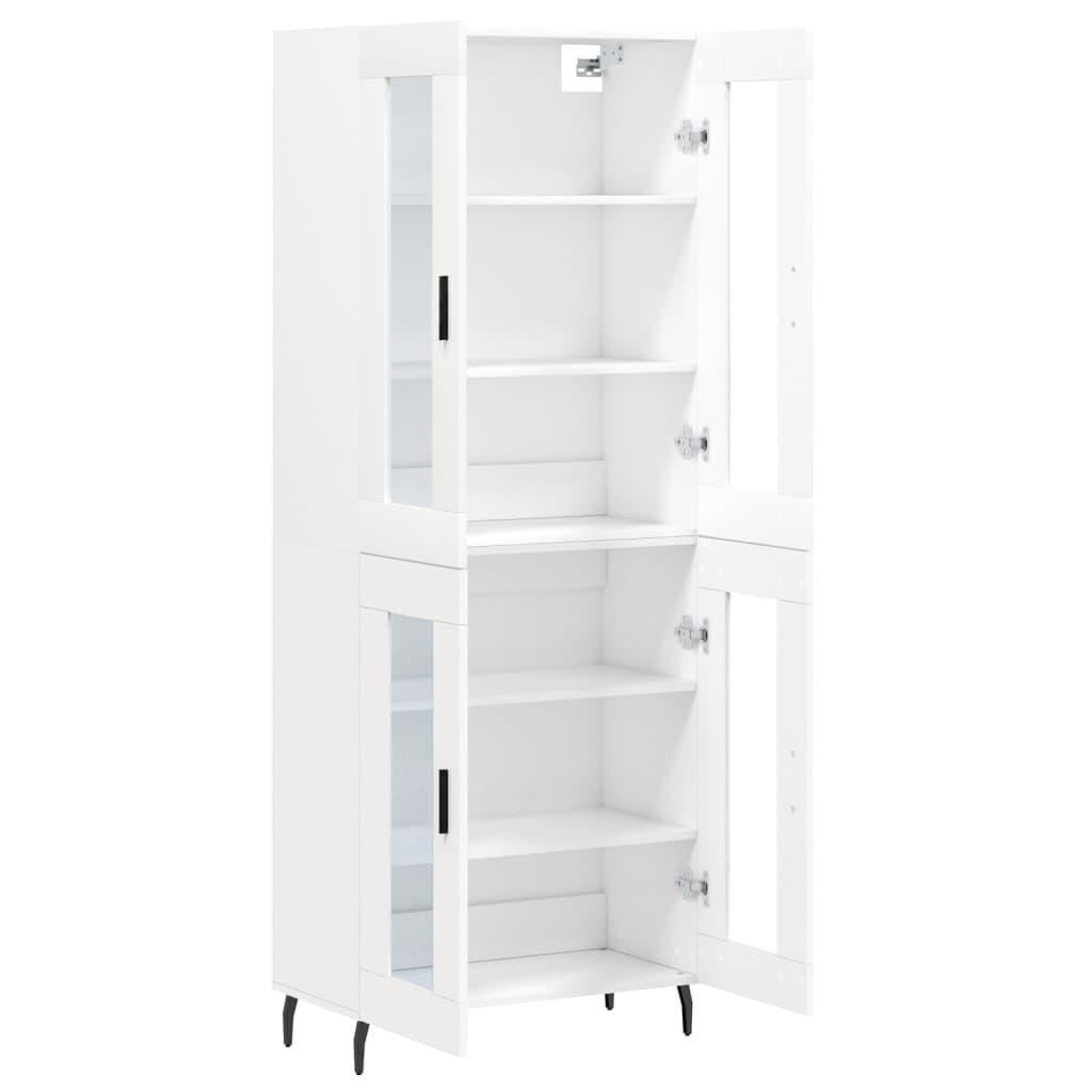vidaXL Highboard White 69,5x34x180 cm Engineered Wood