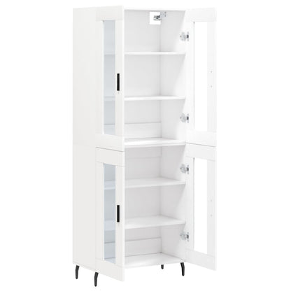 vidaXL Highboard White 69,5x34x180 cm Engineered Wood