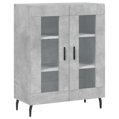 vidaXL Highboard Concrete Grey 69,5x34x180 cm Engineered Wood