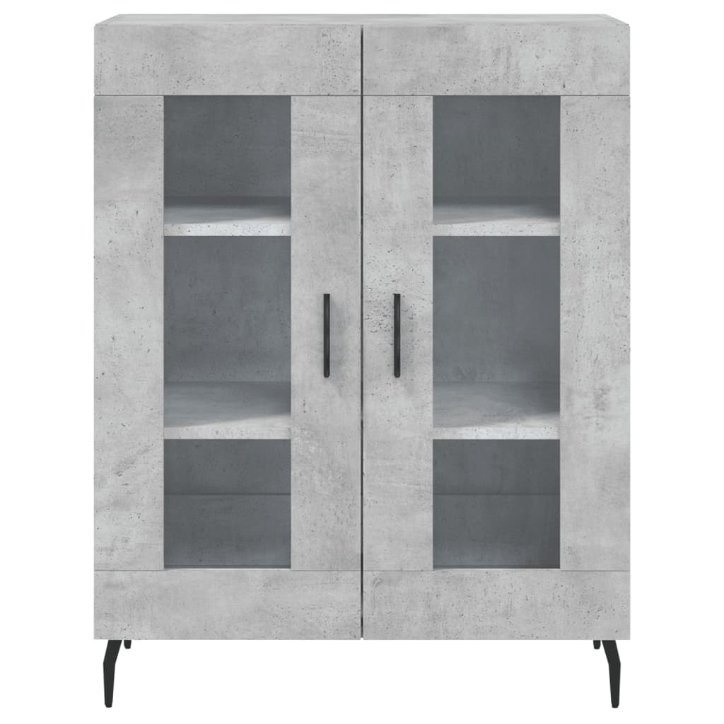 vidaXL Highboard Concrete Grey 69,5x34x180 cm Engineered Wood