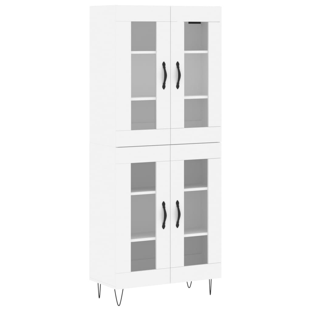 vidaXL Highboard White 69,5x34x180 cm Engineered Wood