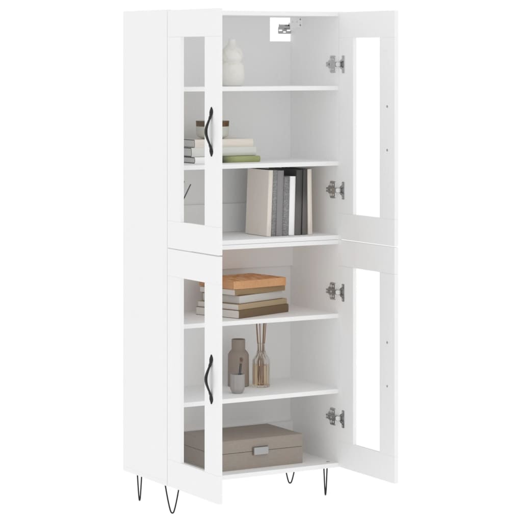 vidaXL Highboard White 69,5x34x180 cm Engineered Wood