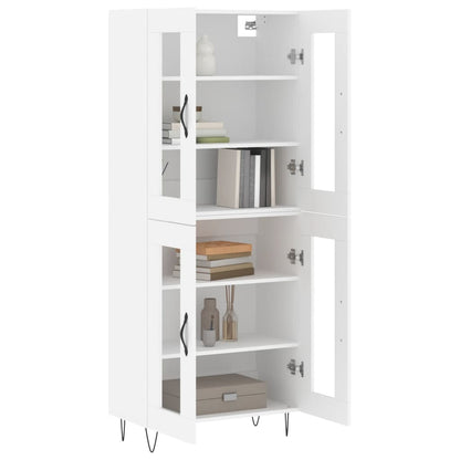 vidaXL Highboard White 69,5x34x180 cm Engineered Wood