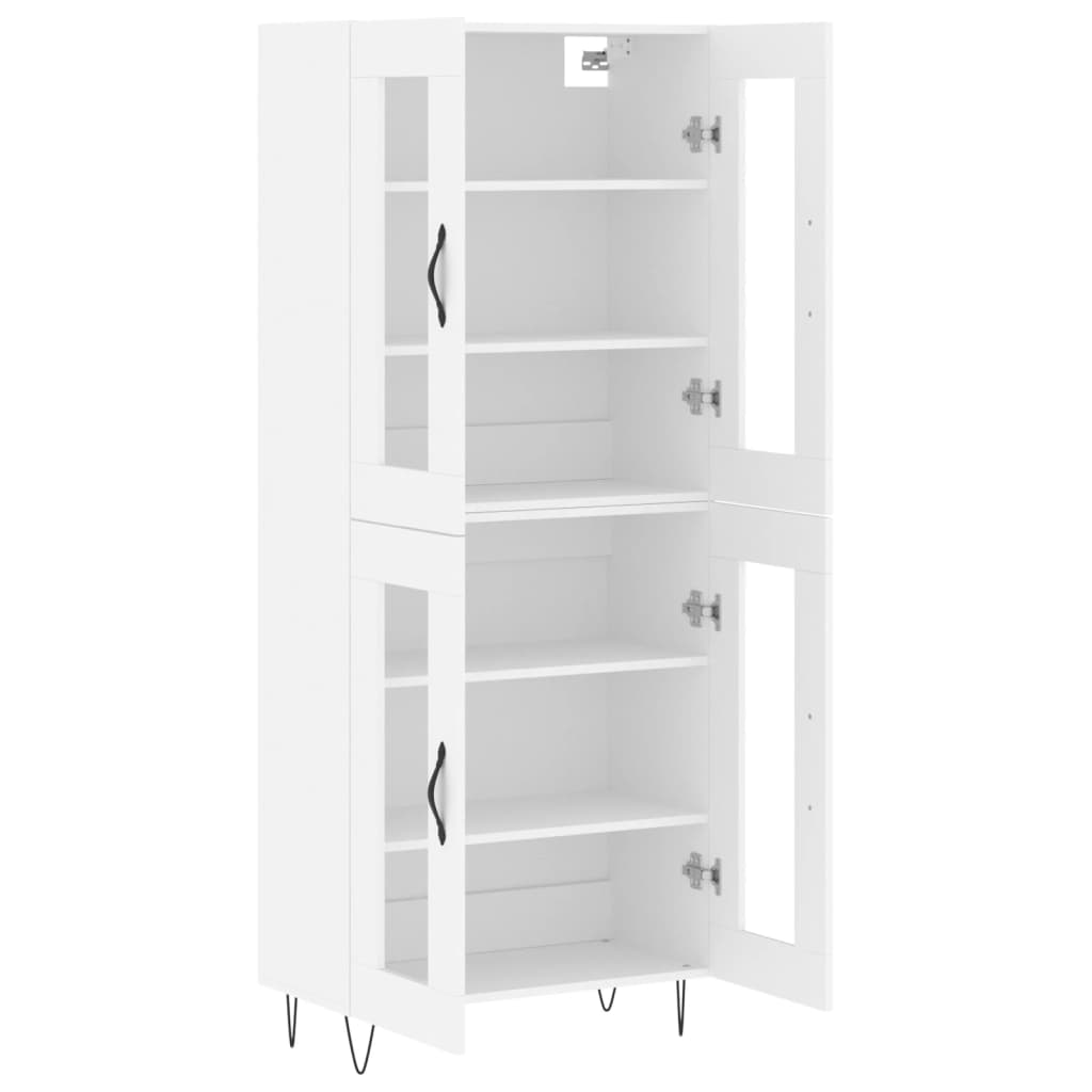 vidaXL Highboard White 69,5x34x180 cm Engineered Wood