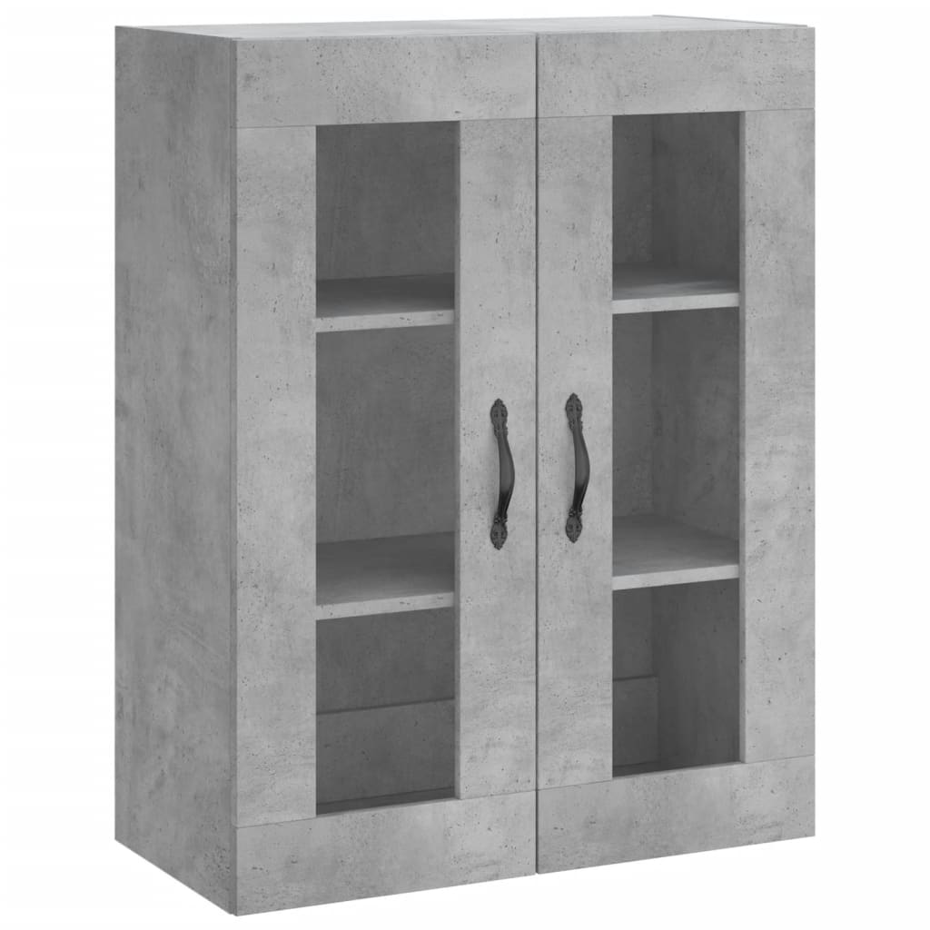 vidaXL Highboard Concrete Grey 69,5x34x180 cm Engineered Wood