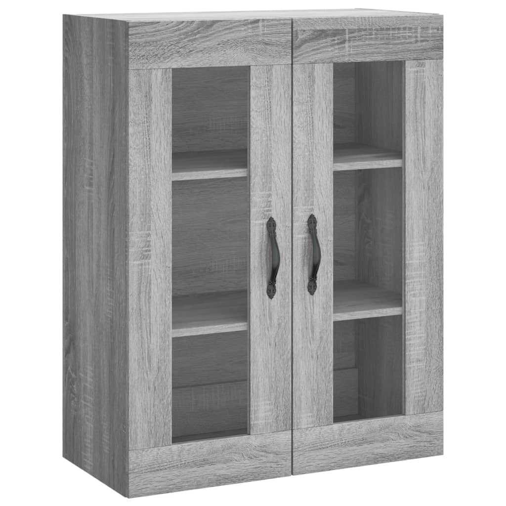 vidaXL Highboard Grey Sonoma 69,5x34x180 cm Engineered Wood