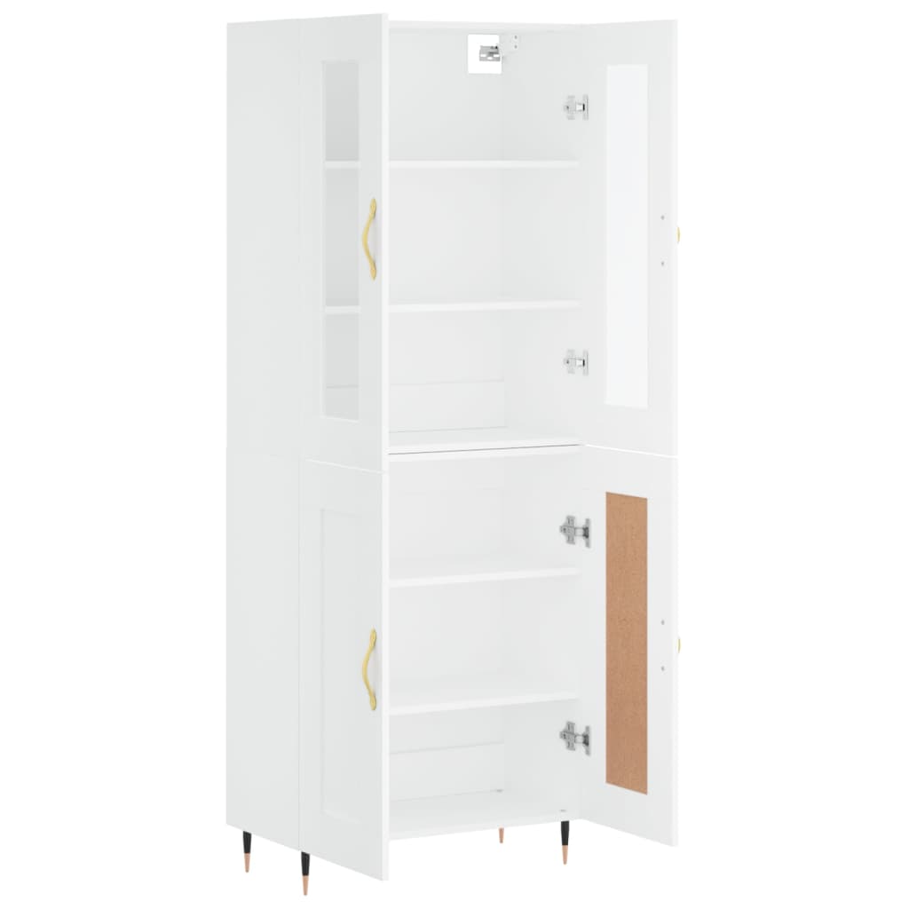 vidaXL Highboard White 69.5x34x180 cm Engineered Wood
