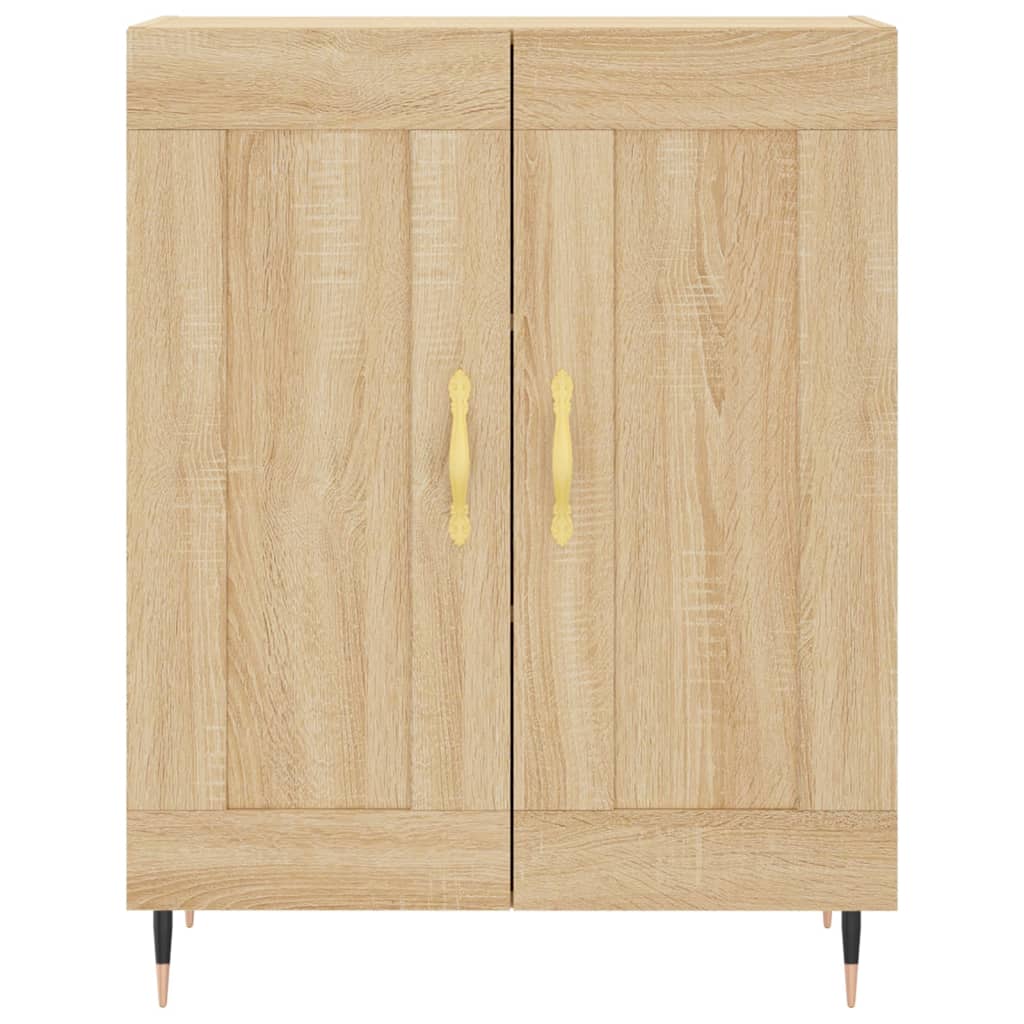 vidaXL Highboard Sonoma Oak 69.5x34x180 cm Engineered Wood