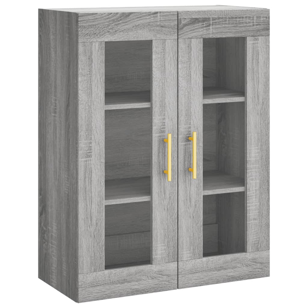 vidaXL Highboard Grey Sonoma 69,5x34x180 cm Engineered Wood