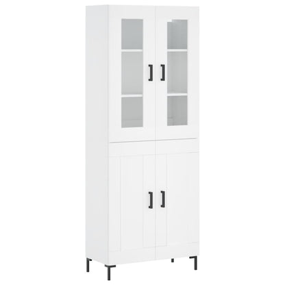 vidaXL Highboard White 69.5x34x180 cm Engineered Wood