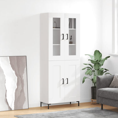vidaXL Highboard White 69.5x34x180 cm Engineered Wood