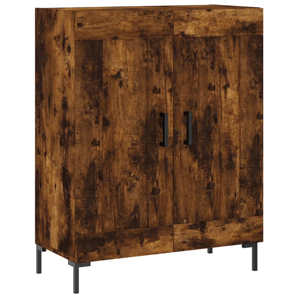 vidaXL Highboard Smoked Oak 69,5x34x180 cm Engineered Wood