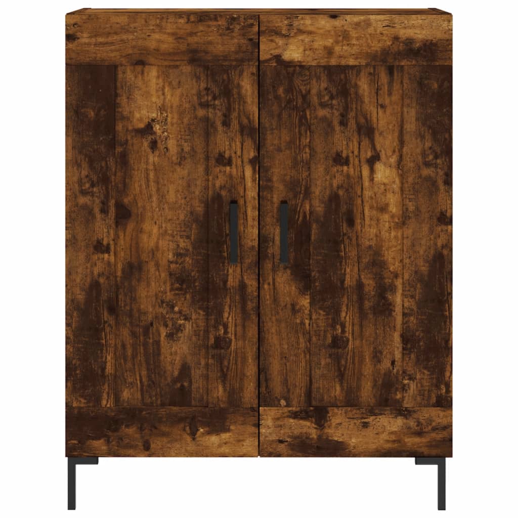 vidaXL Highboard Smoked Oak 69,5x34x180 cm Engineered Wood