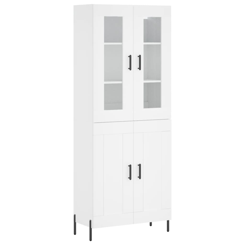 vidaXL Highboard White 69,5x34x180 cm Engineered Wood