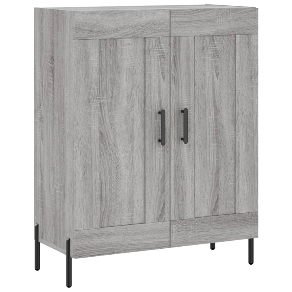 vidaXL Highboard Grey Sonoma 69,5x34x180 cm Engineered Wood