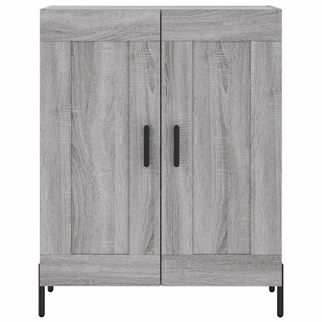 vidaXL Highboard Grey Sonoma 69,5x34x180 cm Engineered Wood