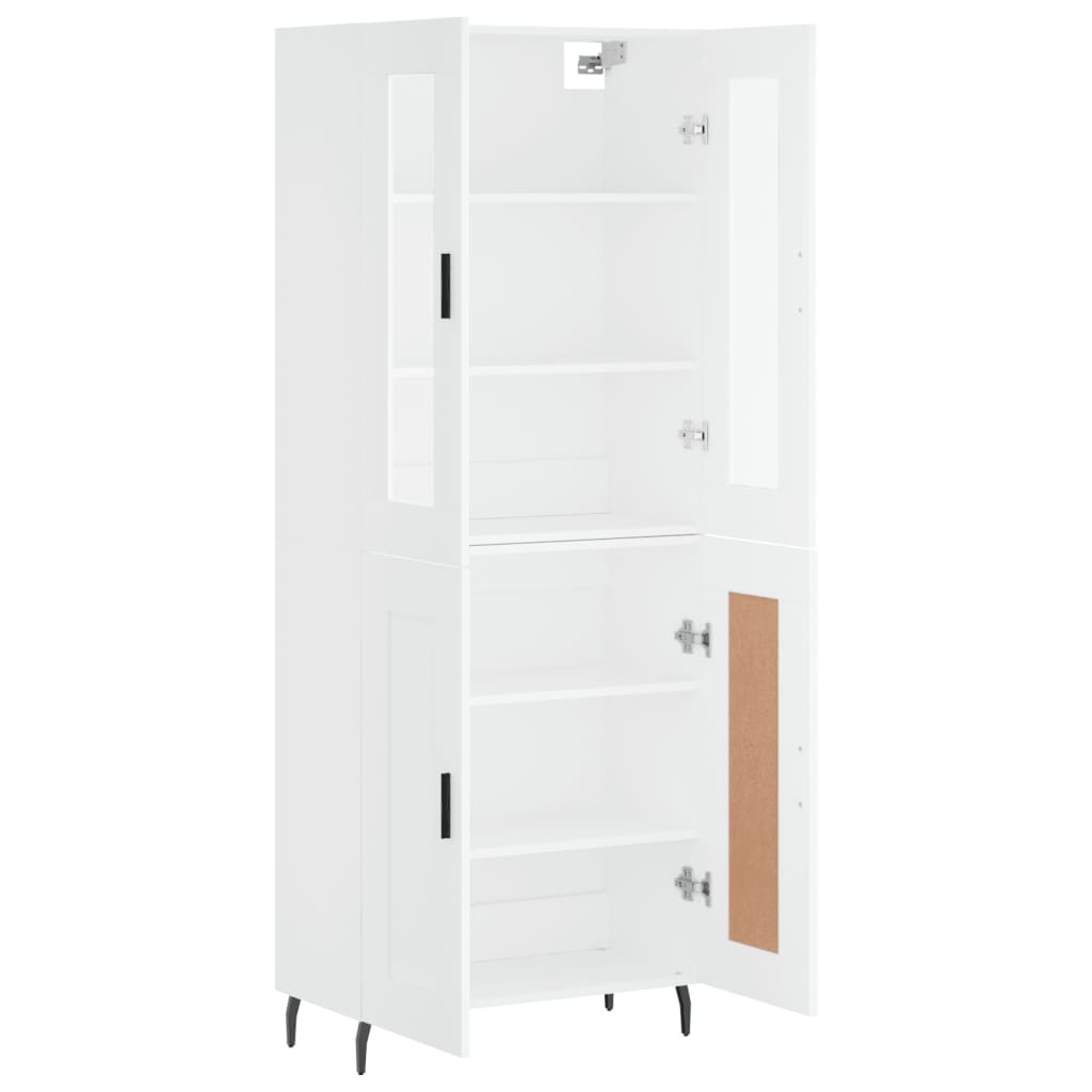vidaXL Highboard White 69,5x34x180 cm Engineered Wood