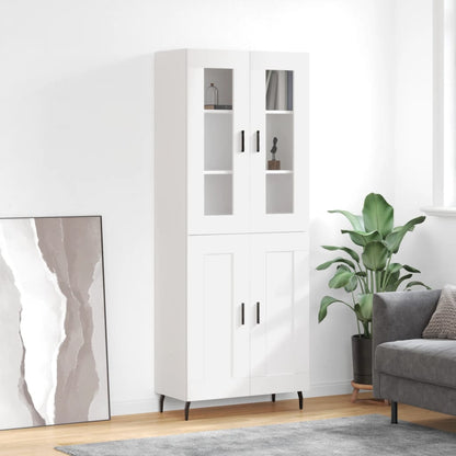 vidaXL Highboard White 69,5x34x180 cm Engineered Wood