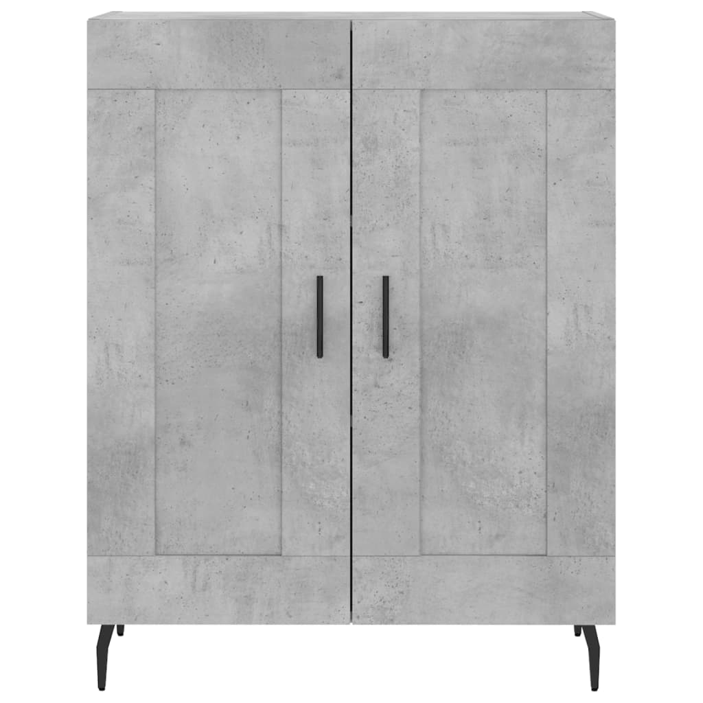 vidaXL Highboard Concrete Grey 69,5x34x180 cm Engineered Wood