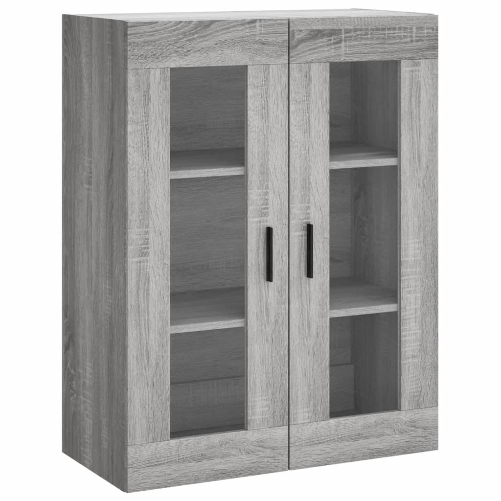 vidaXL Highboard Grey Sonoma 69,5x34x180 cm Engineered Wood