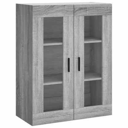 vidaXL Highboard Grey Sonoma 69,5x34x180 cm Engineered Wood