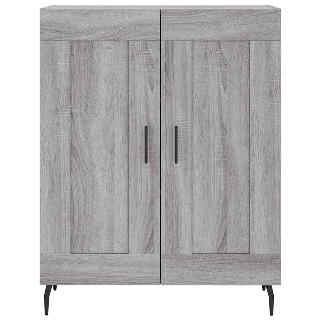 vidaXL Highboard Grey Sonoma 69,5x34x180 cm Engineered Wood
