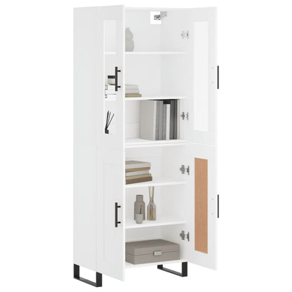 vidaXL Highboard White 69.5x34x180 cm Engineered Wood