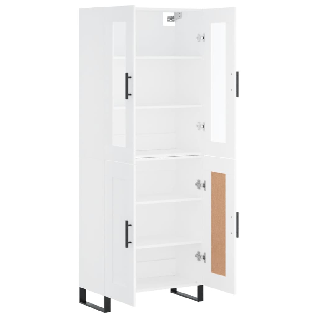 vidaXL Highboard White 69.5x34x180 cm Engineered Wood