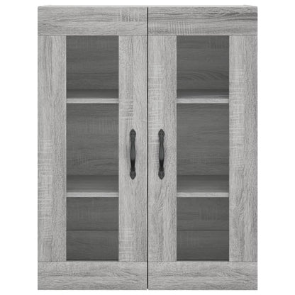 vidaXL Highboard Grey Sonoma 69,5x34x180 cm Engineered Wood