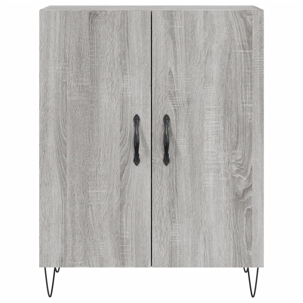 vidaXL Highboard Grey Sonoma 69,5x34x180 cm Engineered Wood
