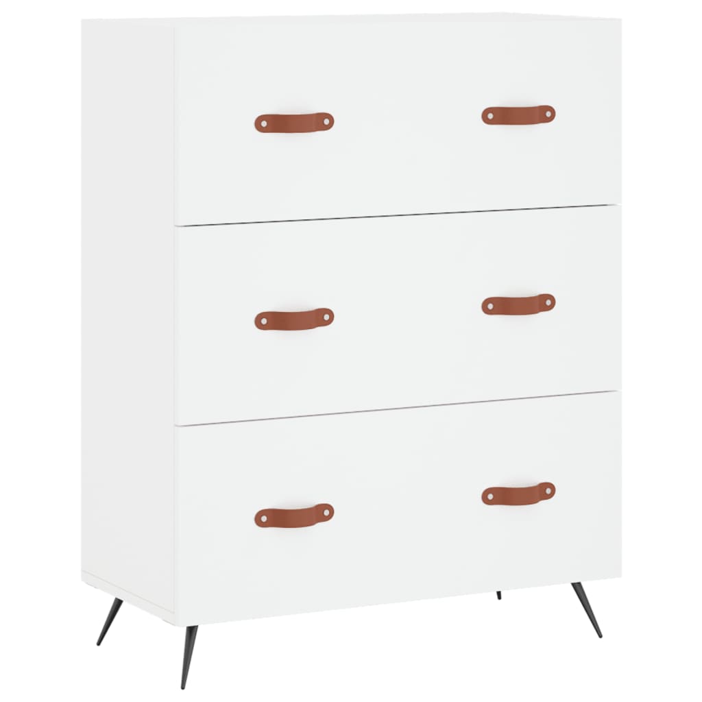vidaXL Highboard White 69,5x34x180 cm Engineered Wood