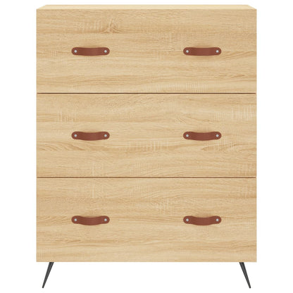 vidaXL Highboard Sonoma Oak 69.5x34x180 cm Engineered Wood